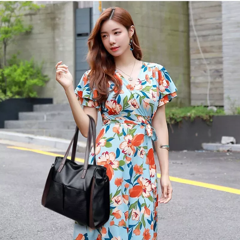 IELGY Fashionable large-capacity Multipurpose Mandy Fashion Grain Leather Crossbody handbag - Image 17