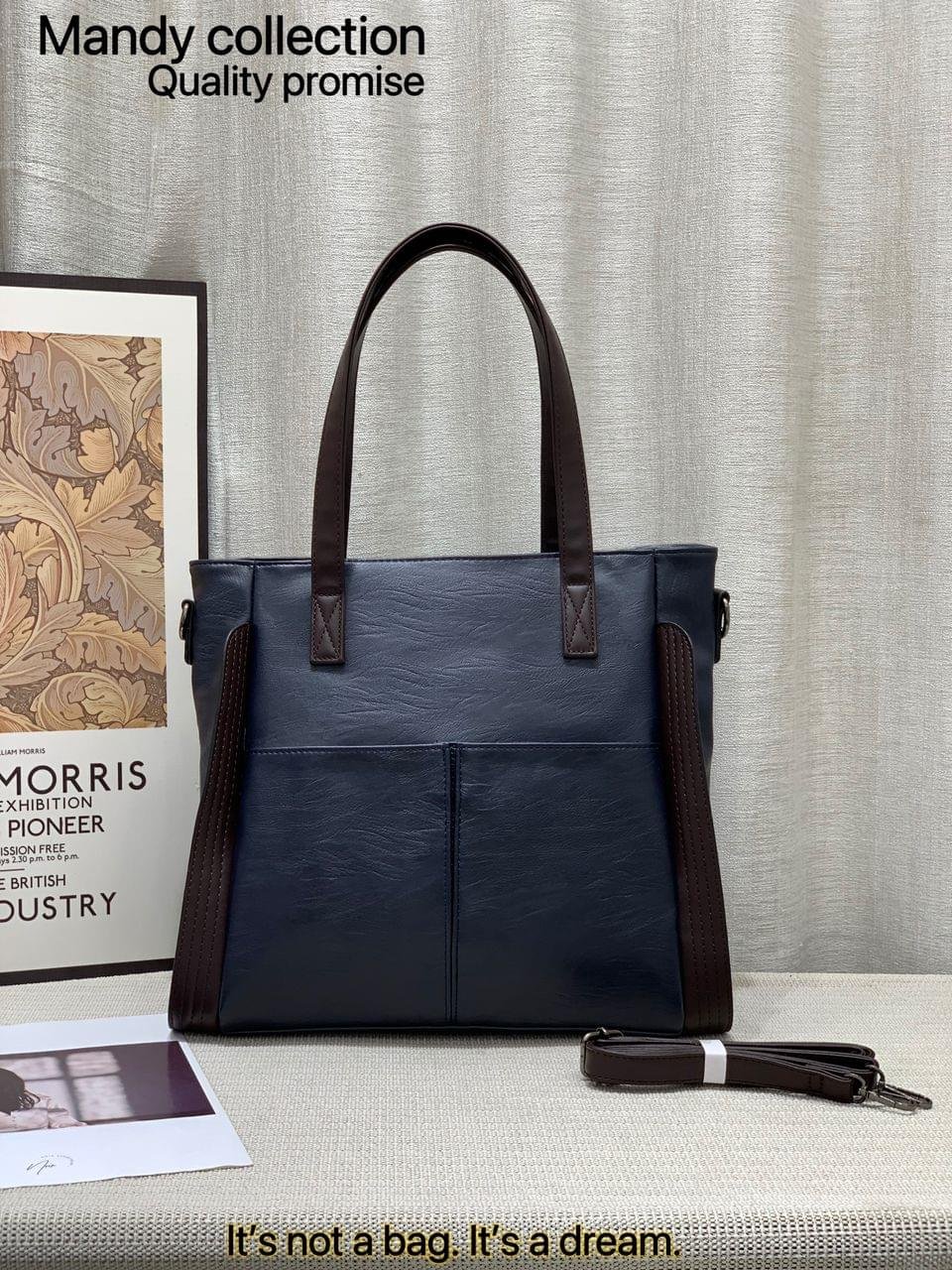 IELGY Fashionable large-capacity Multipurpose Mandy Fashion Grain Leather Crossbody handbag - Image 12