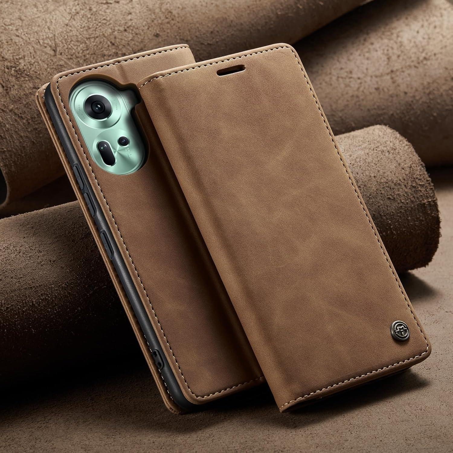 Oppo Reno 11 Pro 5G Series CASEME Premium Quality Leather Flip Cover - Image 7
