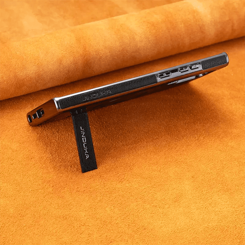 Luxury Premium PU Leather Invisible Stand Magnetic Wireless Charging Case for Samsung Galaxy S23/S24 Ultra - Image 23