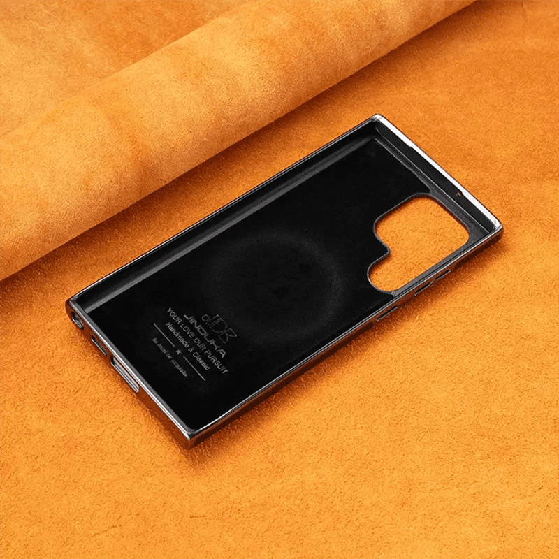 Luxury Premium PU Leather Invisible Stand Magnetic Wireless Charging Case for Samsung Galaxy S23/S24 Ultra - Image 22