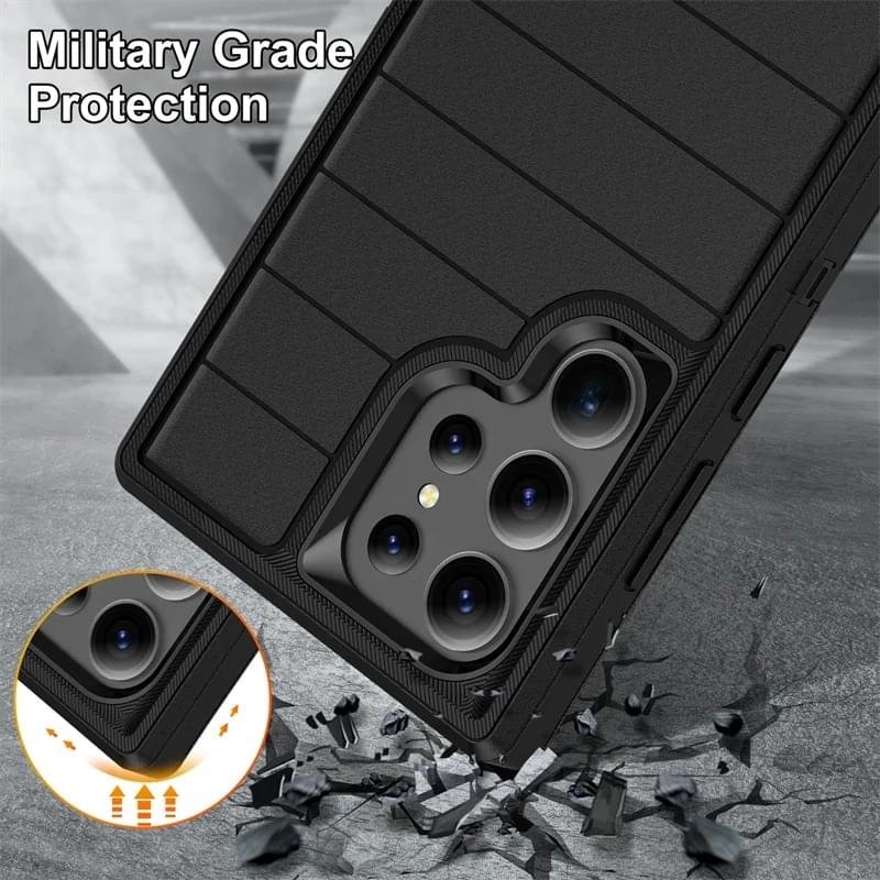 Heavy-Duty Rugged Armor Shockproof Phone Case for Samsung Galaxy S23 Ultra/S24 Ultra Series - Image 5