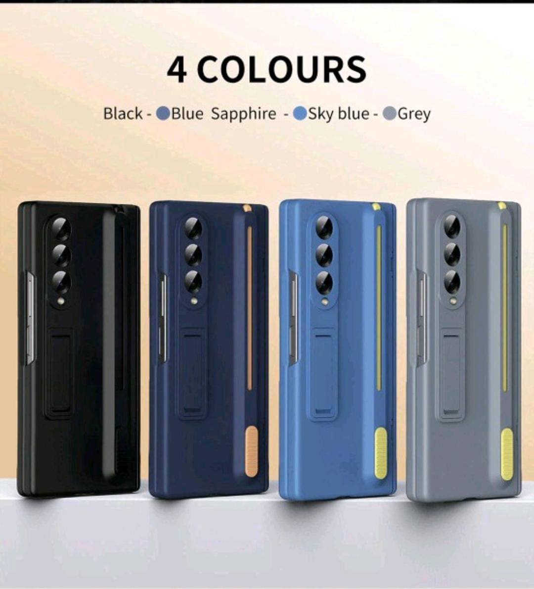 SAMSUNG GALAXY Z FOLD 6/5/4 /3 SCREEN PROTECTOR SHOCKPROOF STAND CASE WITH S PEN - Image 2