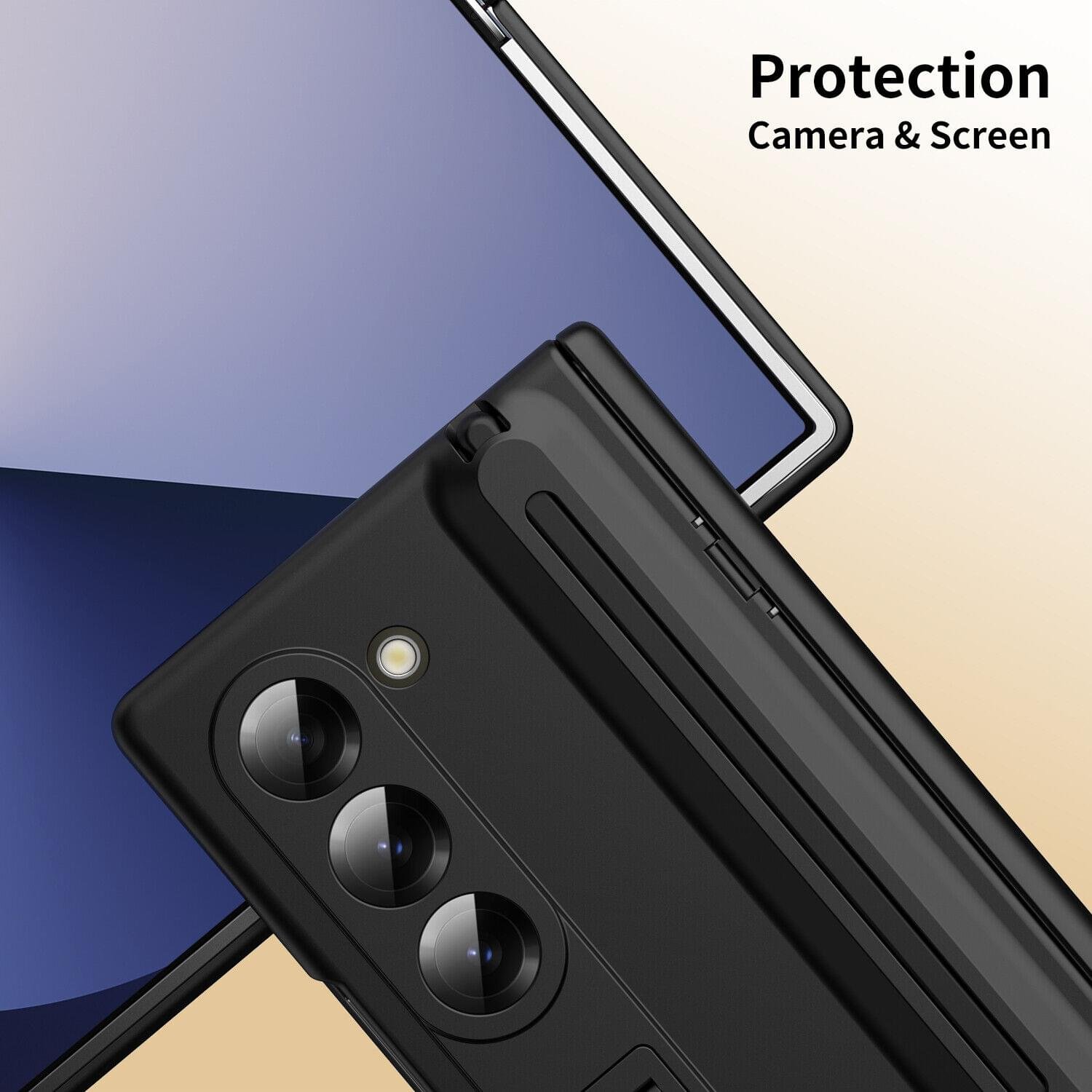 SAMSUNG GALAXY Z FOLD 6/5/4 /3 SCREEN PROTECTOR SHOCKPROOF STAND CASE WITH S PEN - Image 23