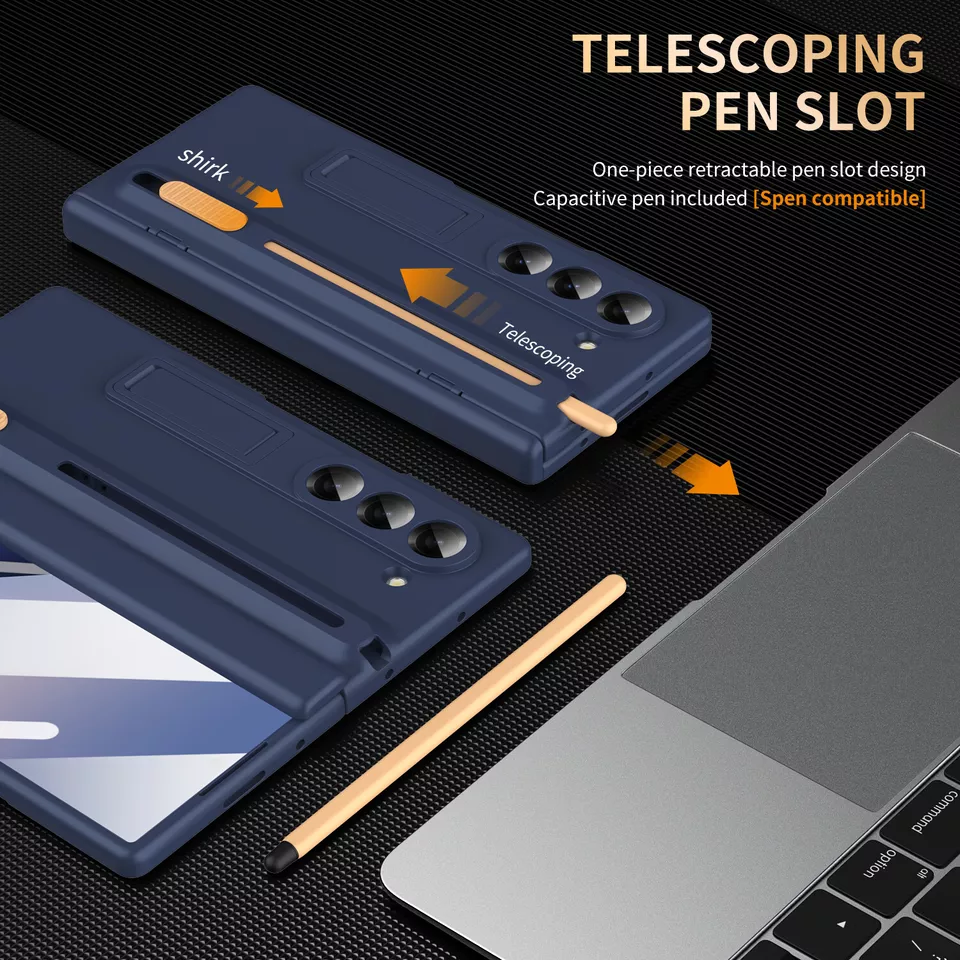 SAMSUNG GALAXY Z FOLD 6/5/4 /3 SCREEN PROTECTOR SHOCKPROOF STAND CASE WITH S PEN - Image 11