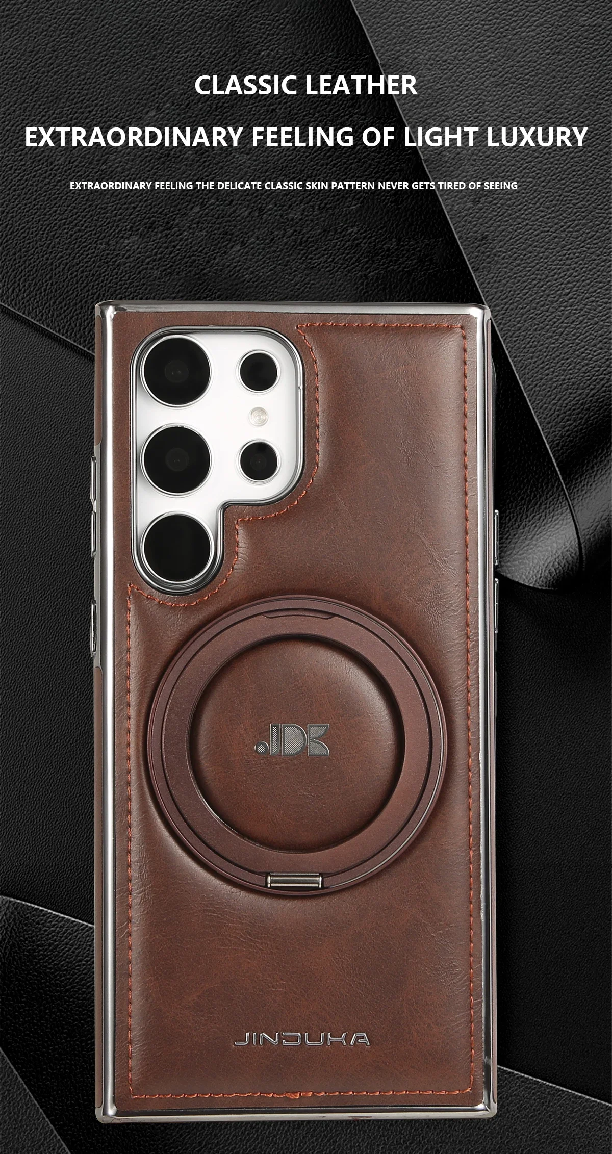 Fun Casery Magnetic Kickstand Shockproof Leather Case for SAMSUNG GALAXY S25/S24 ULTRA SERIES - Image 17
