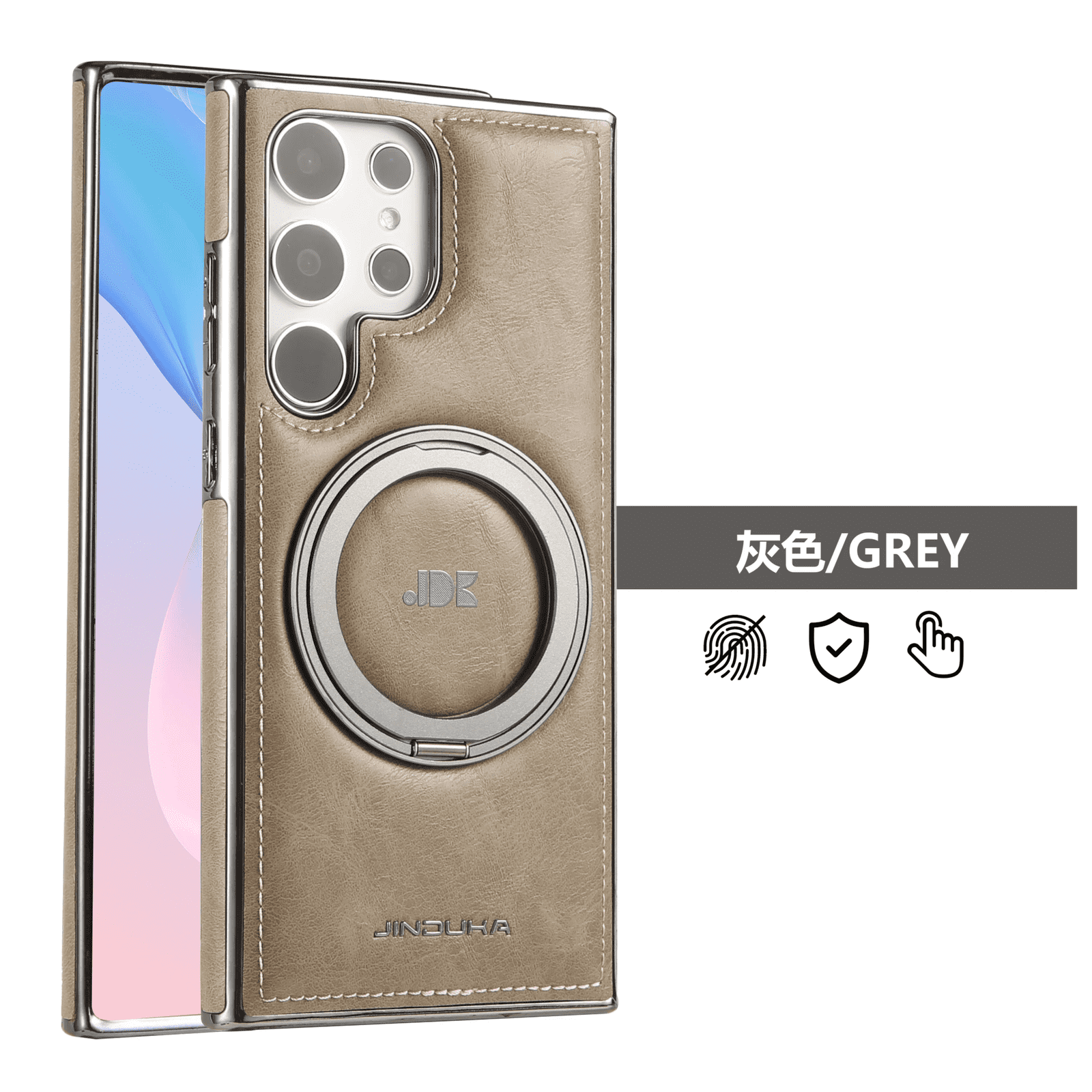 Fun Casery Magnetic Kickstand Shockproof Leather Case for SAMSUNG GALAXY S25/S24 ULTRA SERIES - Image 10