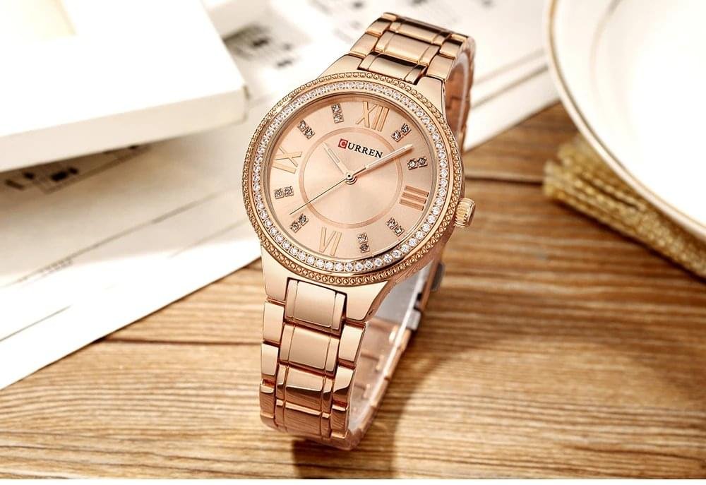 Luxury Premium CURREN New Fashion Top Brand  Stainless Steel Bracelet Classic Business Wristwatch