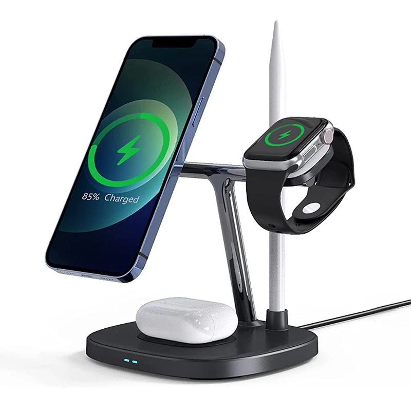WiWU Smart 4 in 1 Wireless Magnetic Adjustable 15W Wireless Fast Charger for iPhones - Image 6