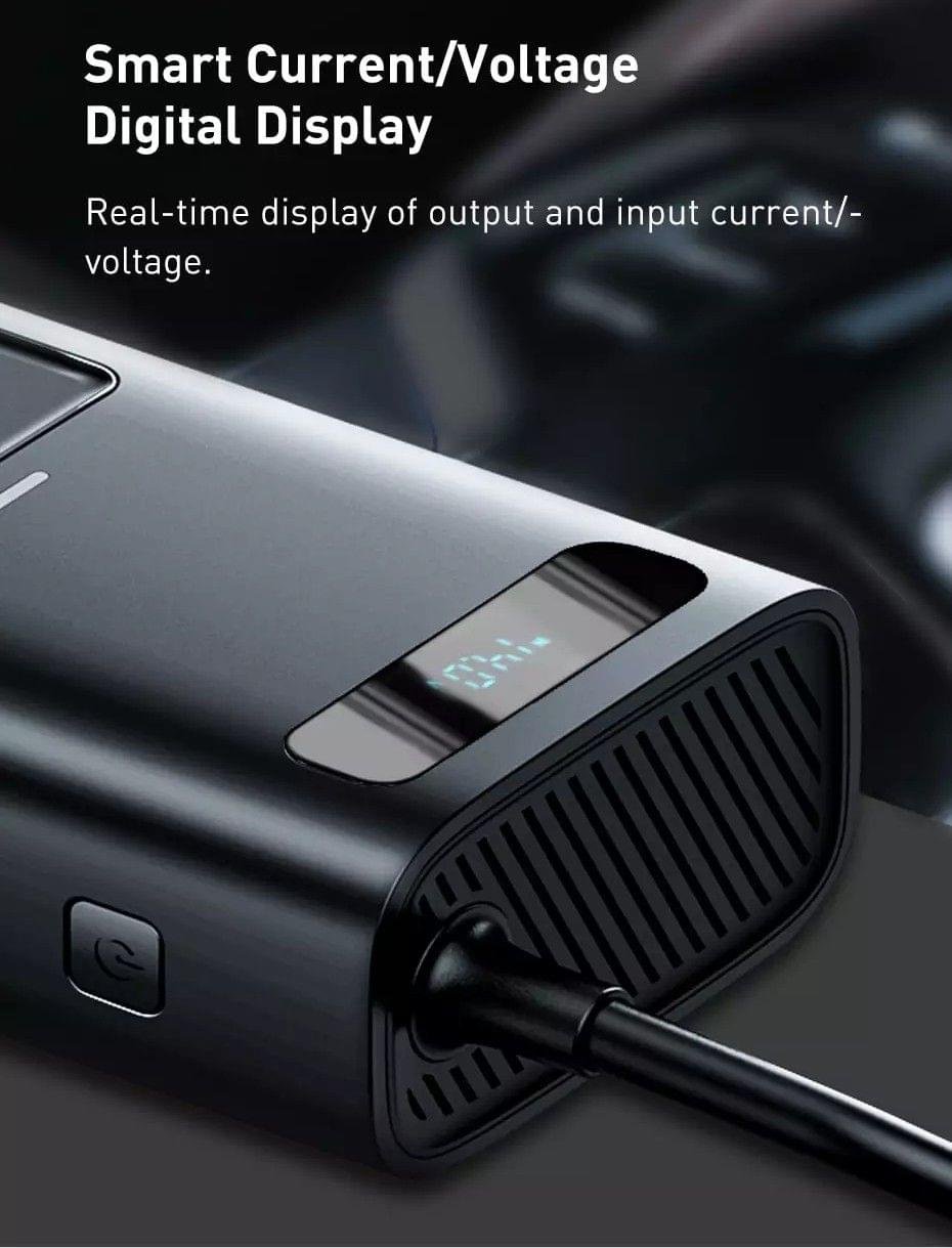 Baseus Power Inverter DC 12V to AC 220V 150W Dual Port Fast Charging Car Power Station - Image 15