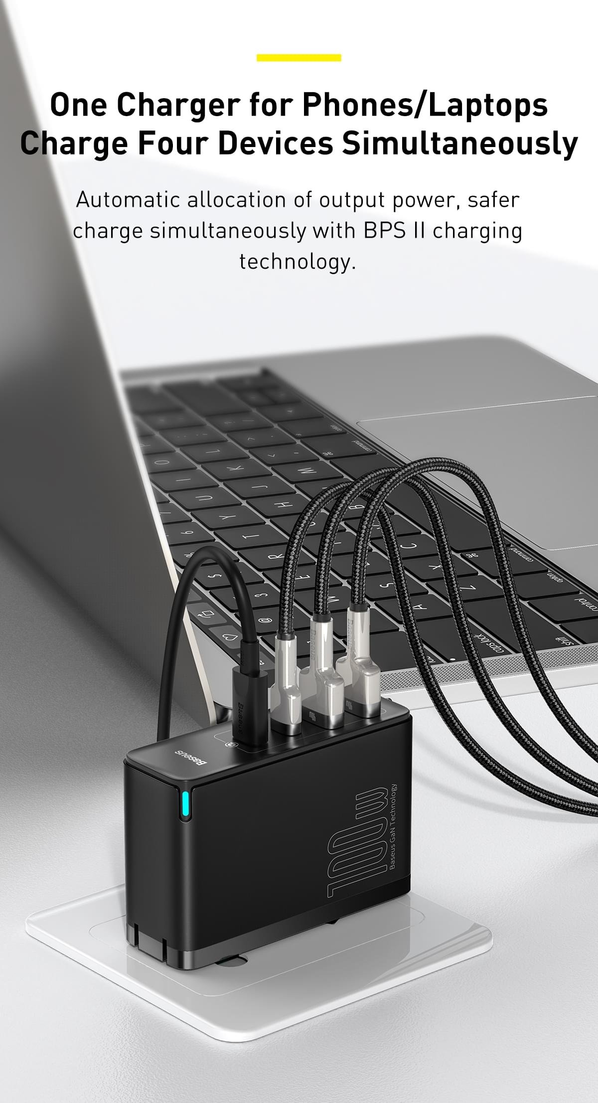 Baseus 140W GaN Charger USB Type C PD3.1 Fast Charge - Image 2