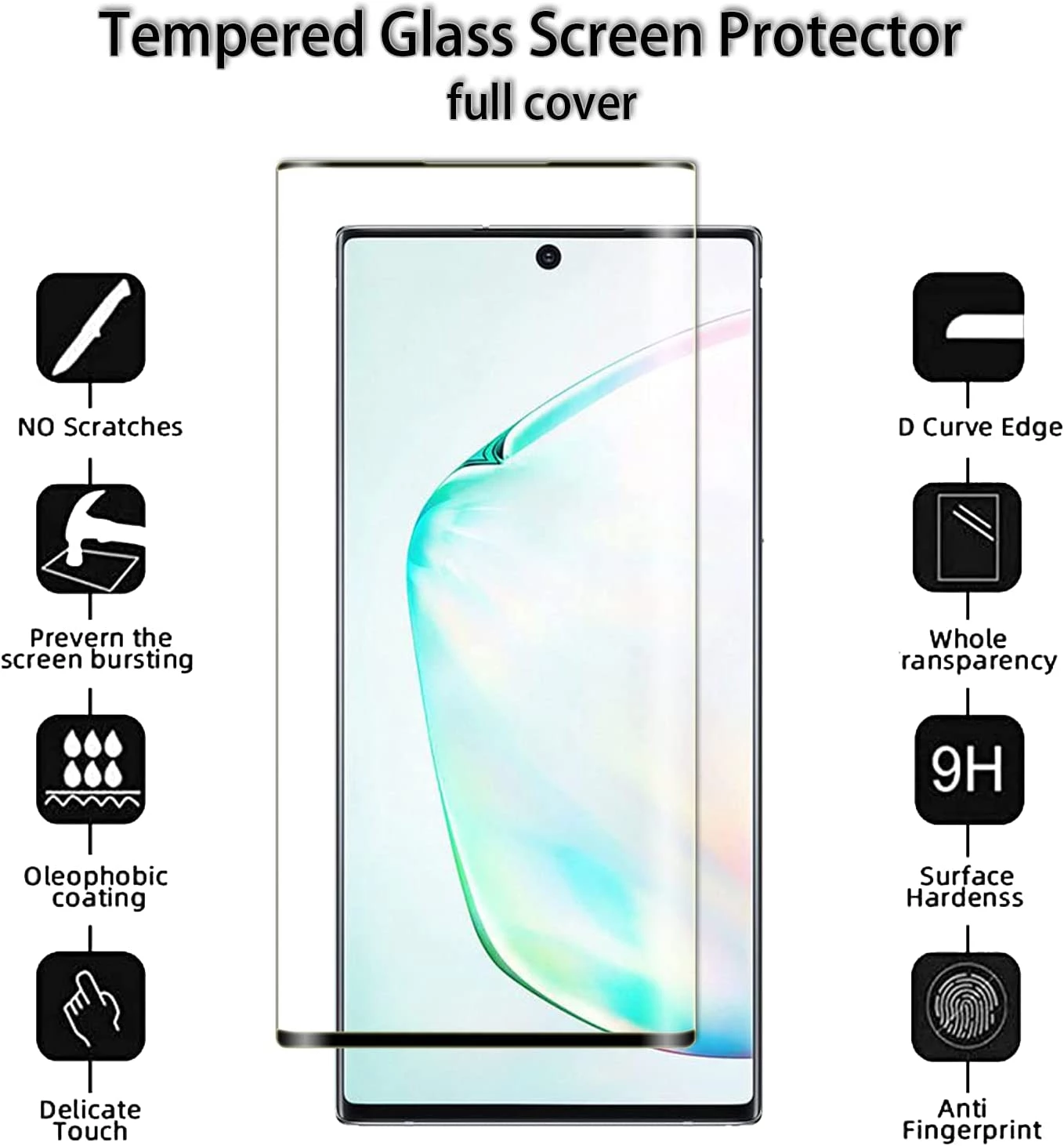 Full Glue Tempered Screen Curved Glass Protector On For Galaxy Series - Image 13