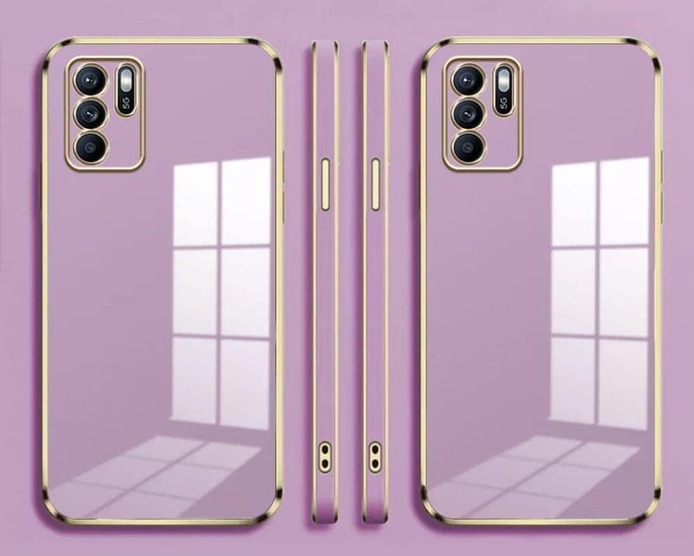 Luxury Premium Electroplated Gold Plated Case Cover and 3D Glass Protector For Oppo Reno 6 - Image 23