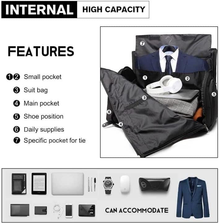 Duffle Trip Waterproof Business Multifunction Portable Travel Storage Suits Shoulder Bag - Image 24