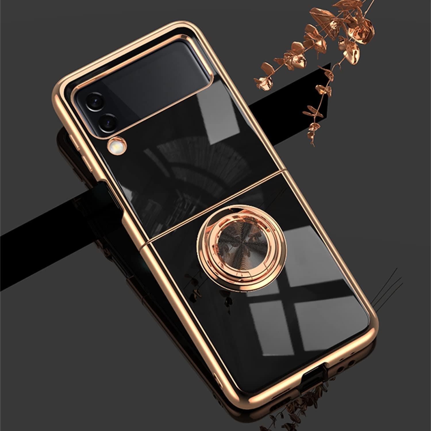 Luxury Premium Electroplated Finger Ring Case For Samsung Galaxy Z Flip Series - Image 15