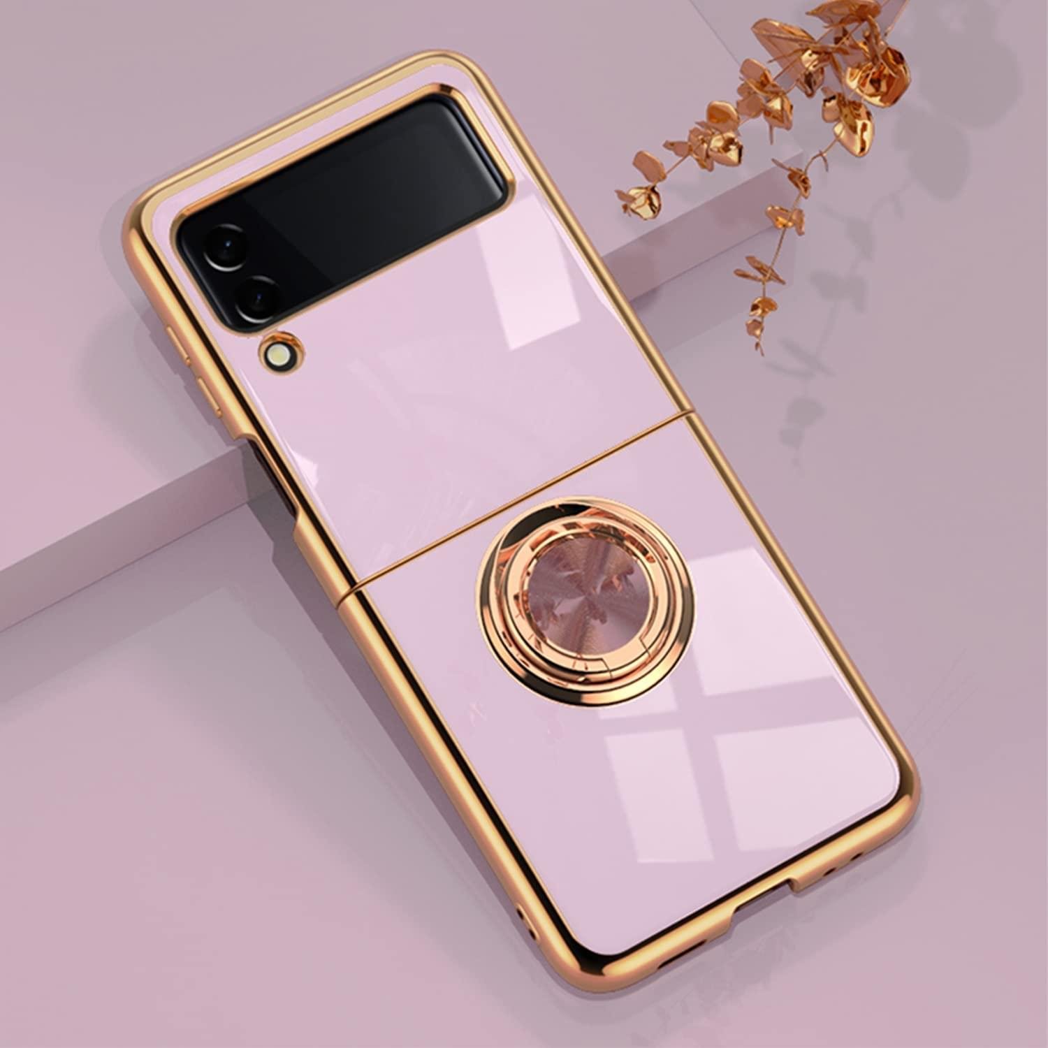 Luxury Premium Electroplated Finger Ring Case For Samsung Galaxy Z Flip Series - Image 18