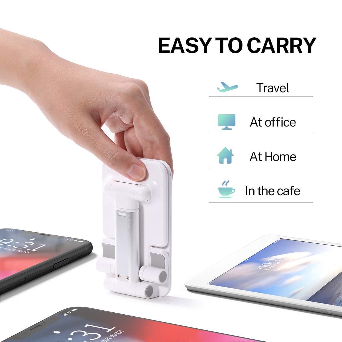 Luxury Premium Portable Desktop Folding Lifting Bracket Mobile Phone Stand Table - Image 23