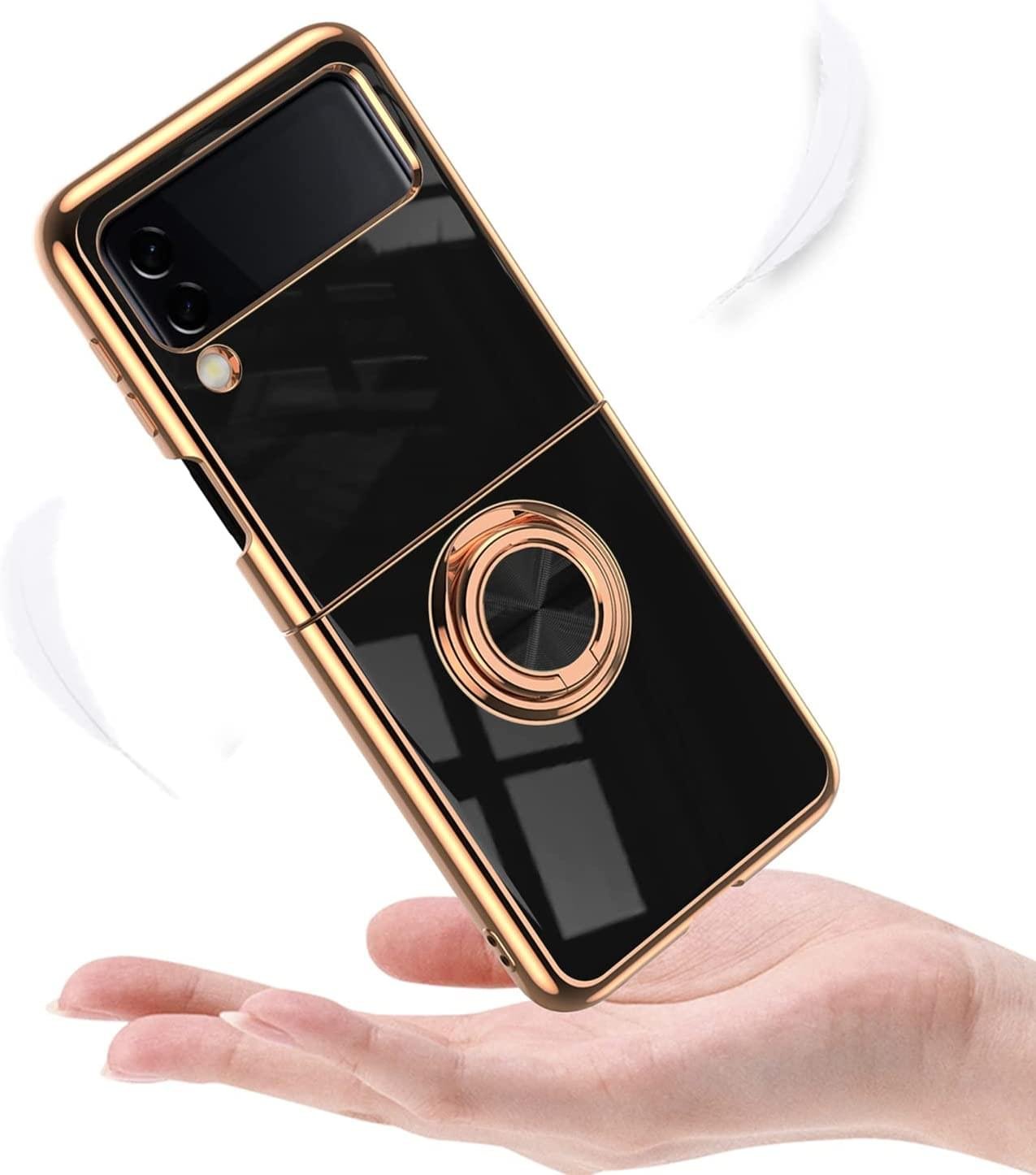Luxury Premium Electroplated Finger Ring Case For Samsung Galaxy Z Flip Series - Image 7