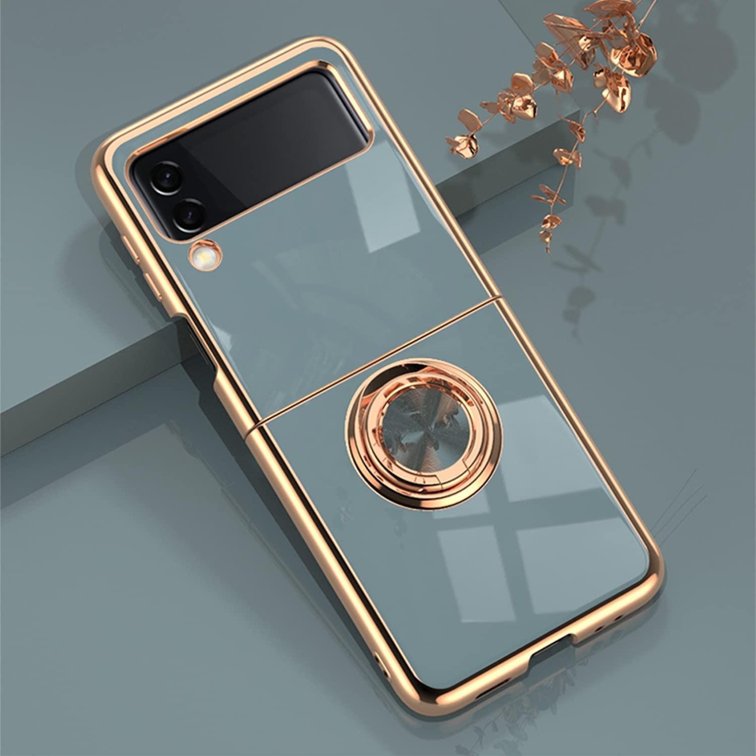 Luxury Premium Electroplated Finger Ring Case For Samsung Galaxy Z Flip Series - Image 10