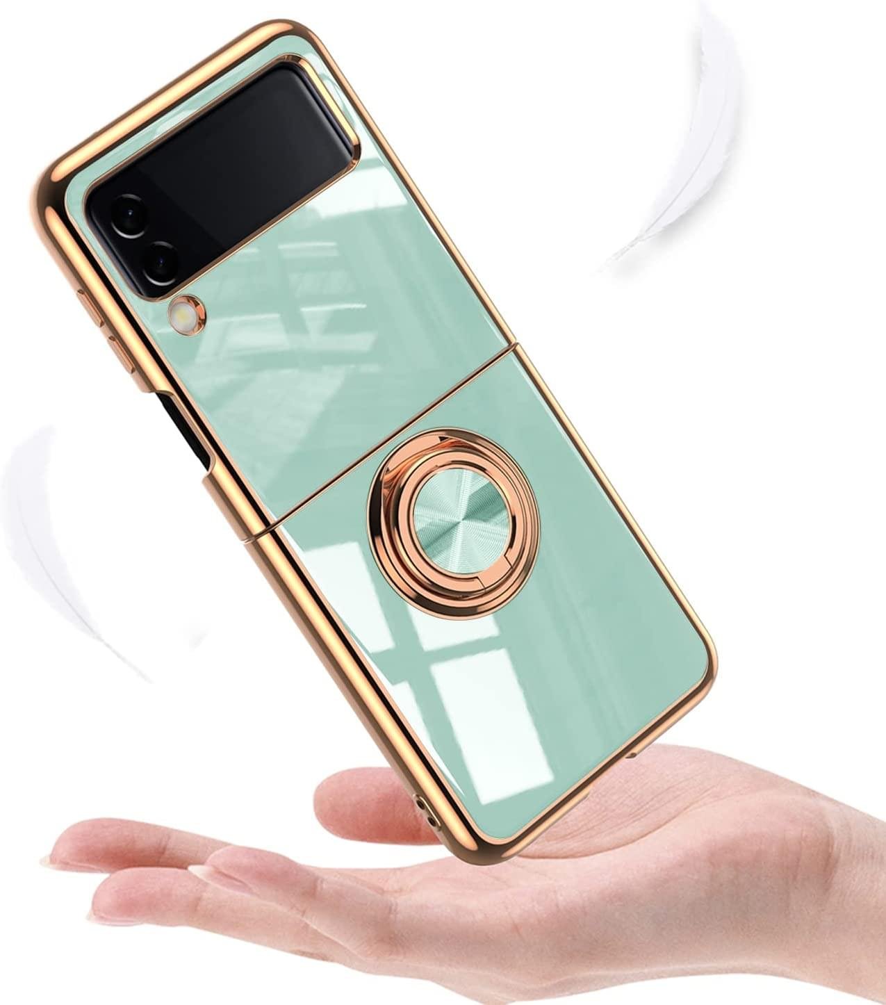 Luxury Premium Electroplated Finger Ring Case For Samsung Galaxy Z Flip Series - Image 6
