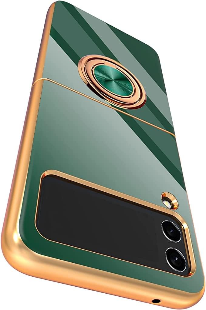 Luxury Premium Electroplated Finger Ring Case For Samsung Galaxy Z Flip Series - Image 8