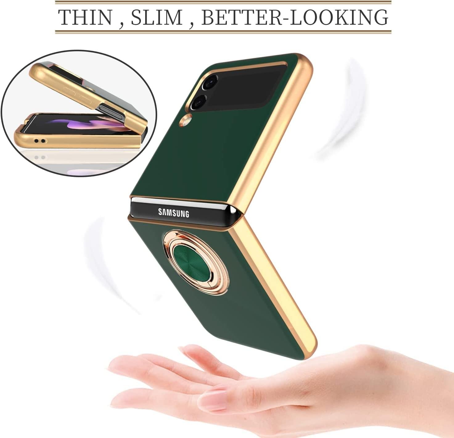 Luxury Premium Electroplated Finger Ring Case For Samsung Galaxy Z Flip Series - Image 12