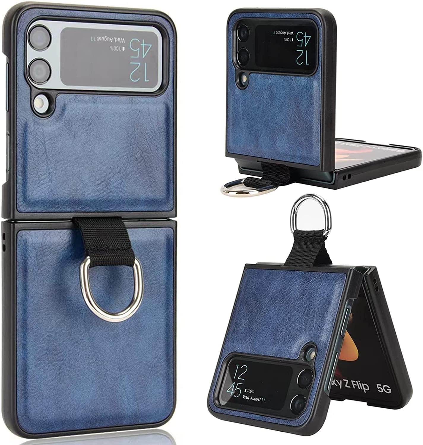 Luxury Premium Anti-Scratch Leather Phone Case Cover for Samsung Galaxy Z Flip 3 5G/ Z Flip 4 5G - Image 17