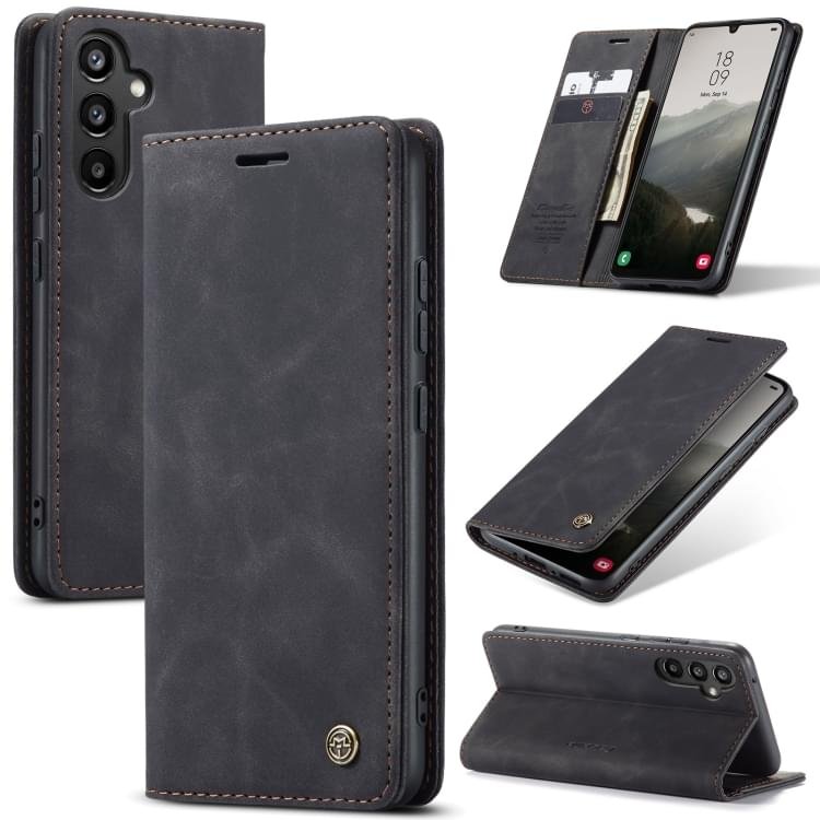 Luxury Premium Caseme Leather Wallet Case Cover and 3D GlassProtector For Samsung Galaxy A Series - Image 28