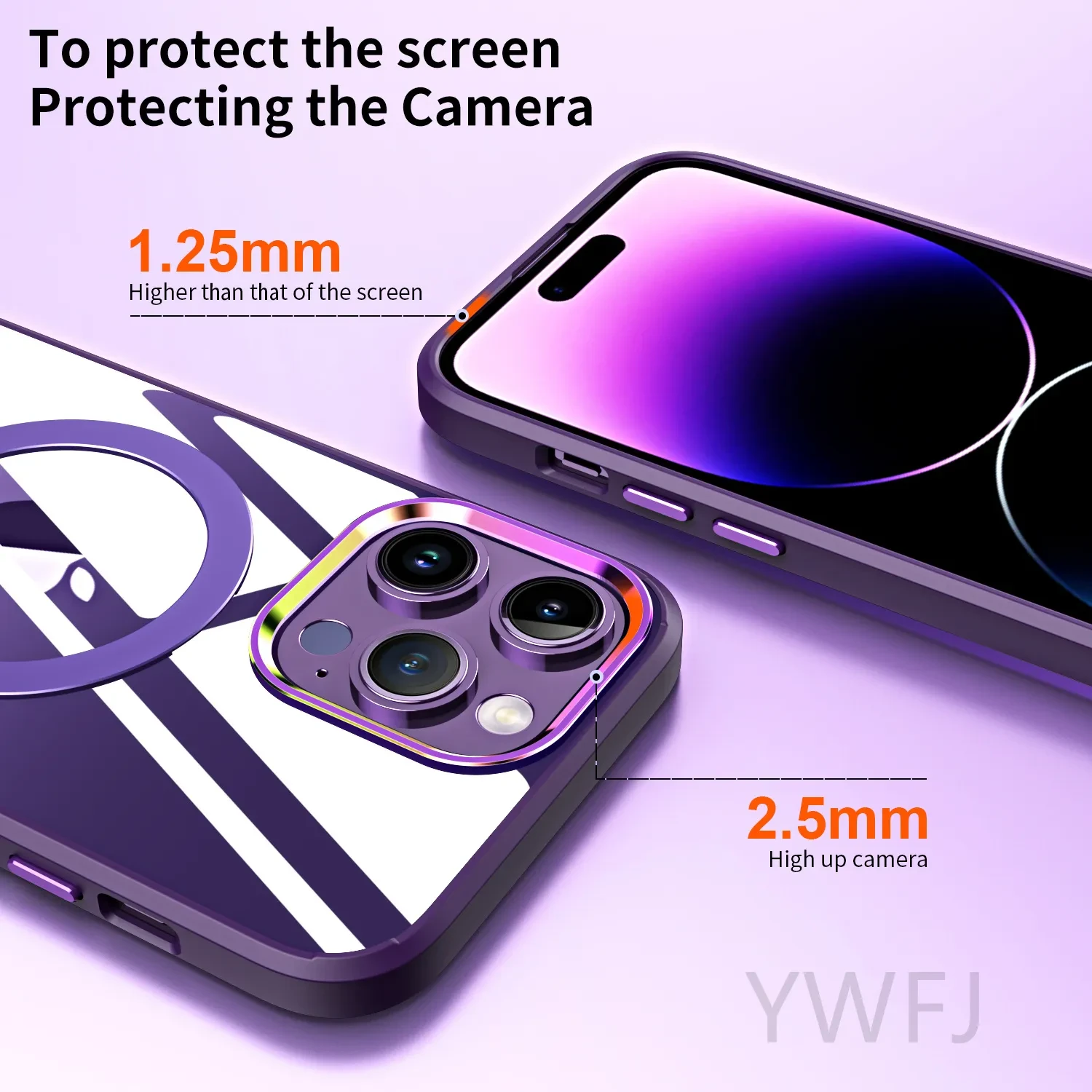 Luxury Premium Magnetic 360° Rotation Stand Ring Holder Frosted Transparent Case Cover For iPhone 11 Pro Max/12 Pro Max - Image 5