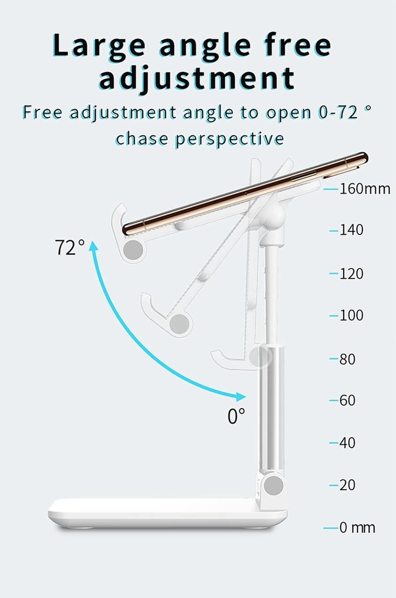 Luxury Premium Portable Desktop Folding Lifting Bracket Mobile Phone Stand Table - Image 6