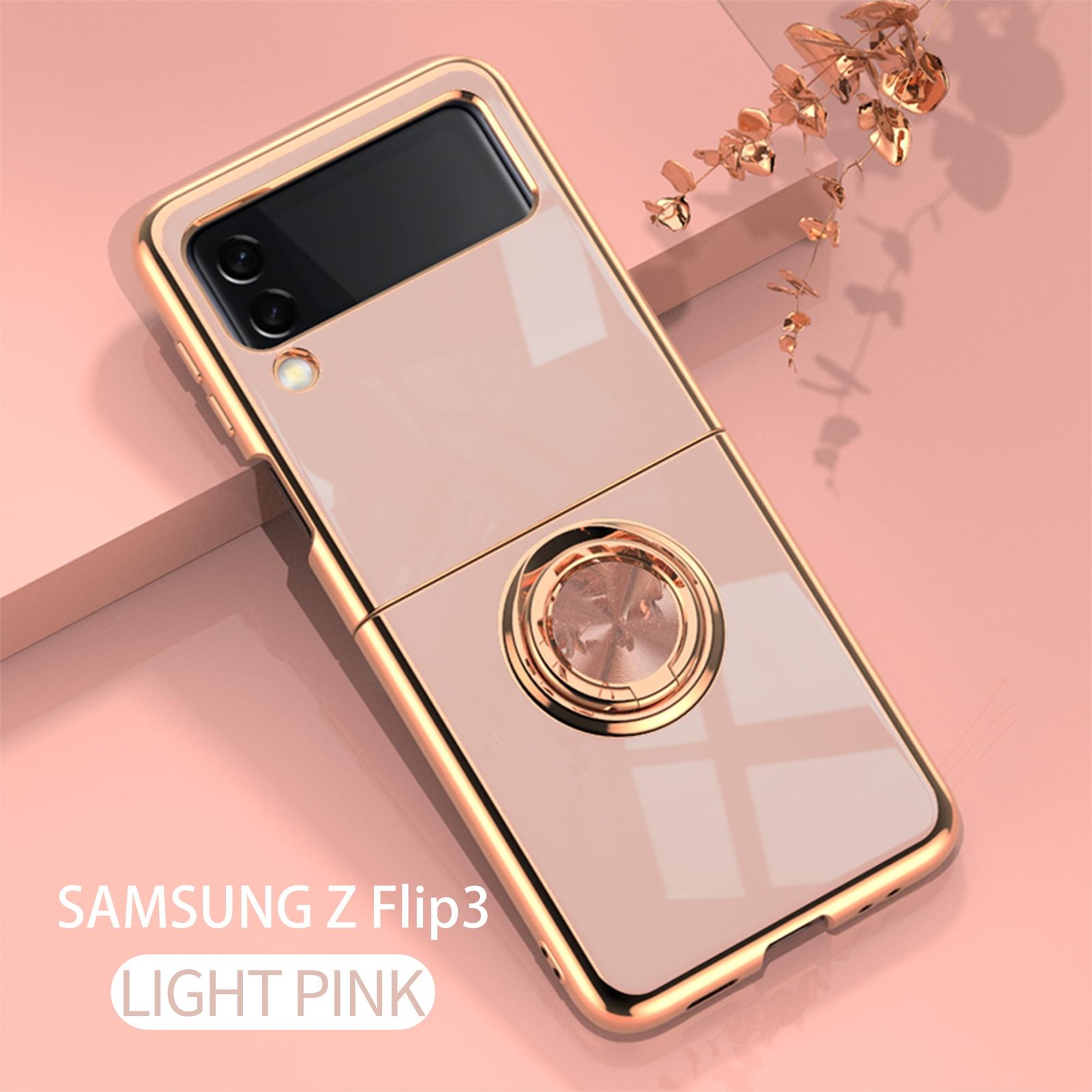 Luxury Premium Electroplated Finger Ring Case For Samsung Galaxy Z Flip Series - Image 20