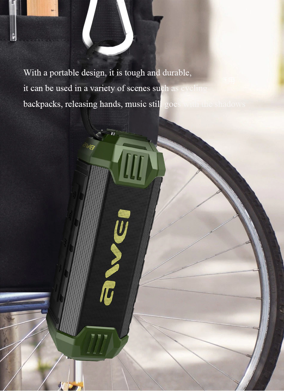 AWEI Y280 Waterproof Bluetooth Portable Outdoor wireless speaker Audio StereoTrack Sound box - Image 30