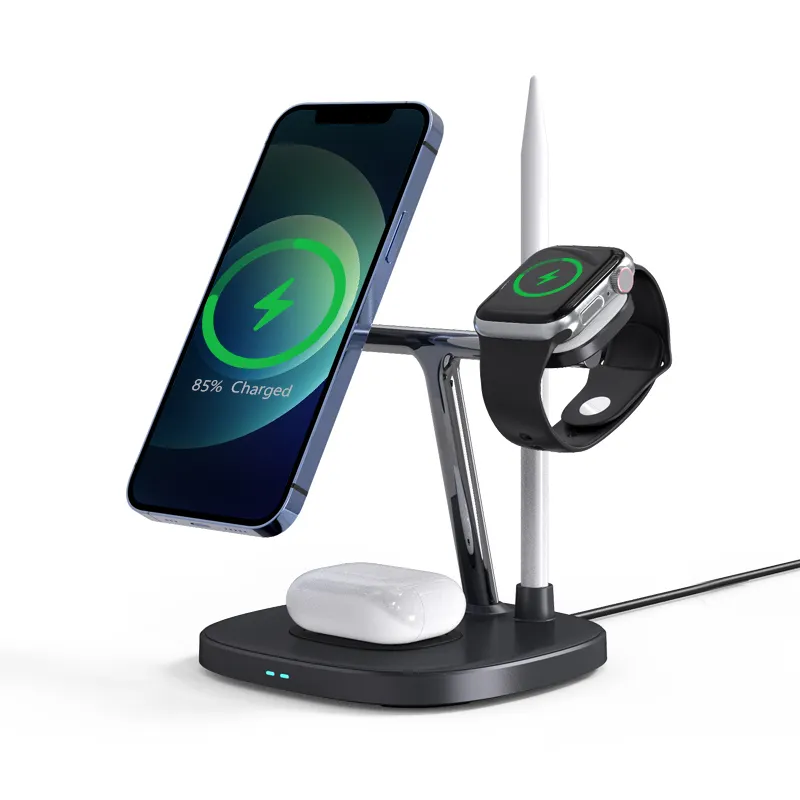 WiWU Smart 4 in 1 Wireless Magnetic Adjustable 15W Wireless Fast Charger for iPhones - Image 7