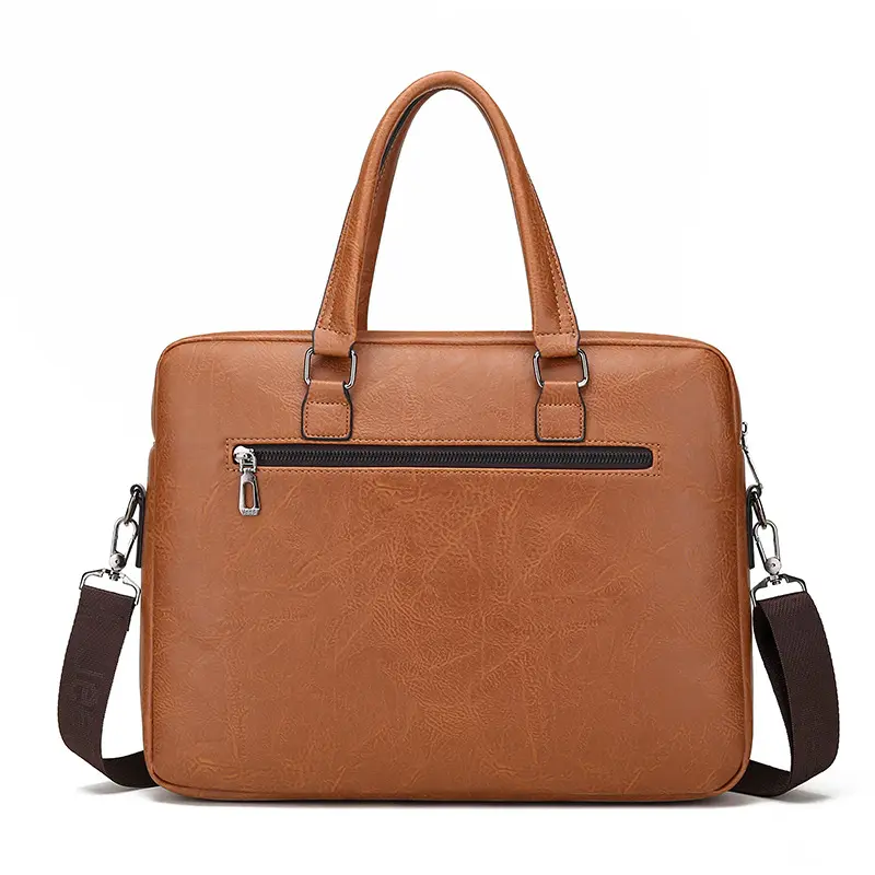 JEEP BULUO Waterproof Retro PU Leather Business Laptop Bag - Image 10