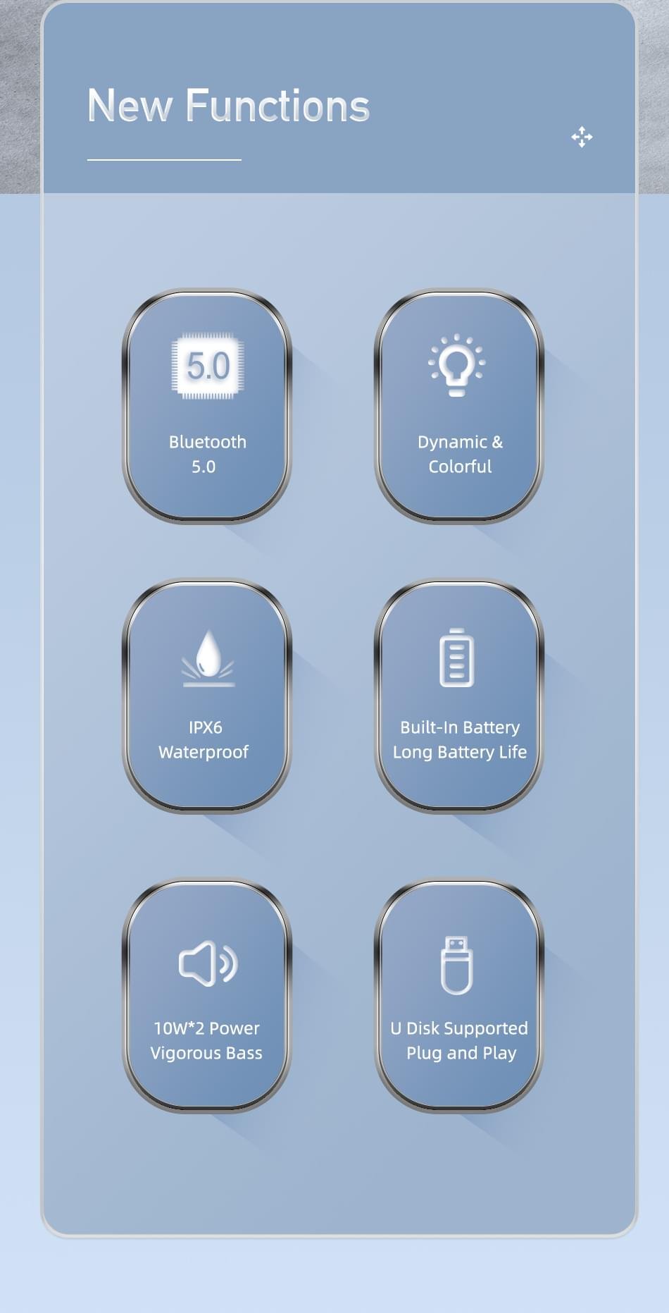 Awei Y885 Portable Outdoor Waterproof TWS Wireless Subwoofer Loudspeaker Bluetooth Speaker - Image 12