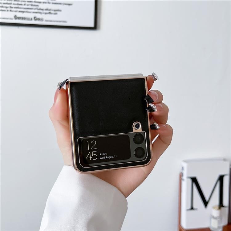 New luxury Premium Electroplated Eolden Shockproof Fashion Case Cover For Samsung Galaxy Z Flip Series - Image 8