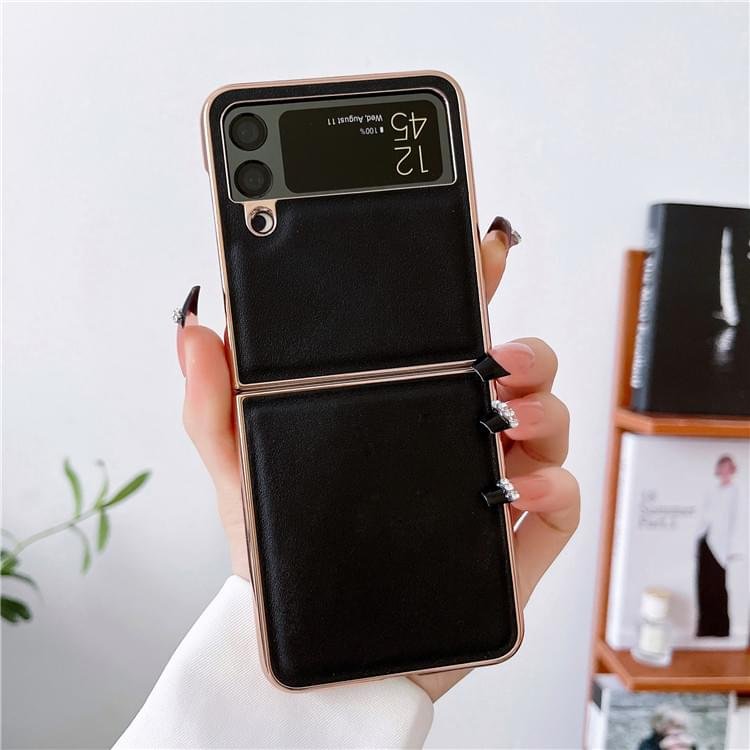 New luxury Premium Electroplated Eolden Shockproof Fashion Case Cover For Samsung Galaxy Z Flip Series - Image 9