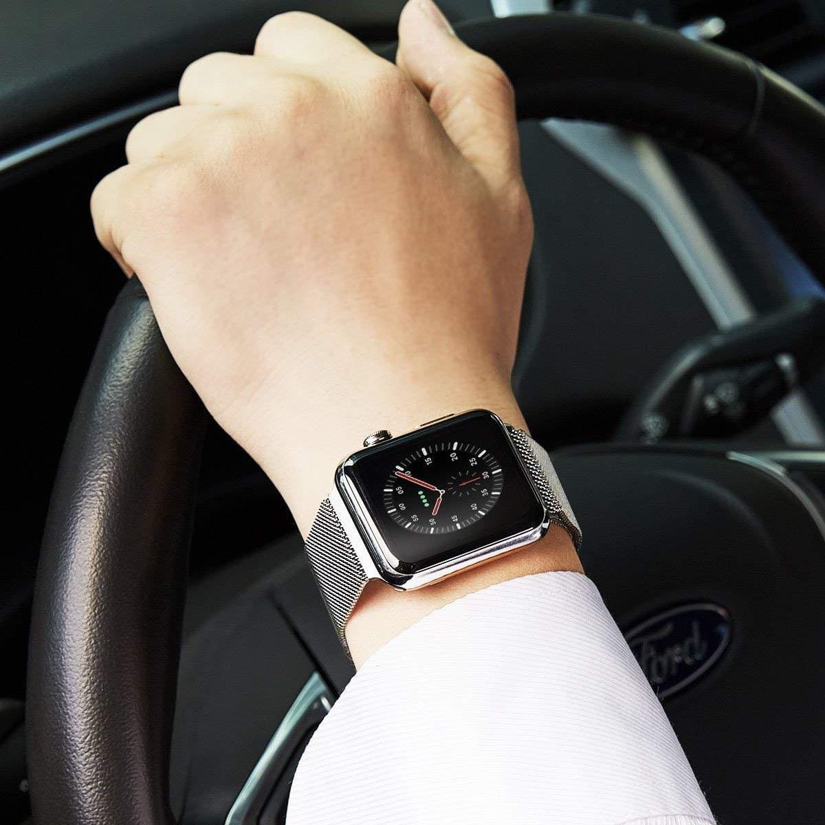 Milanese Magnetic Loop Strap bracelet Band For iWatch Series - Image 2
