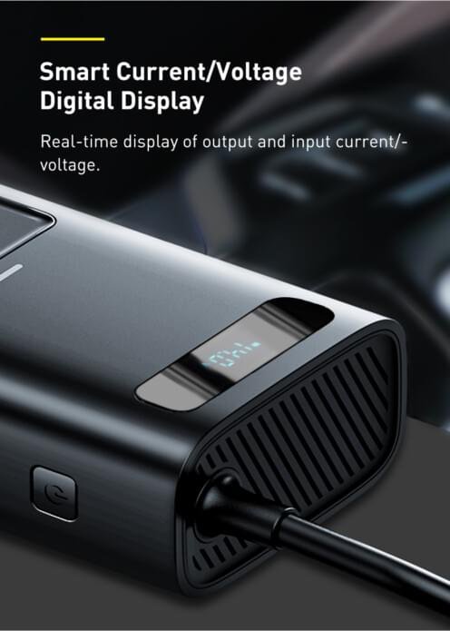 Baseus Power Inverter DC 12V to AC 220V 150W Dual Port Fast Charging Car Power Station - Image 10