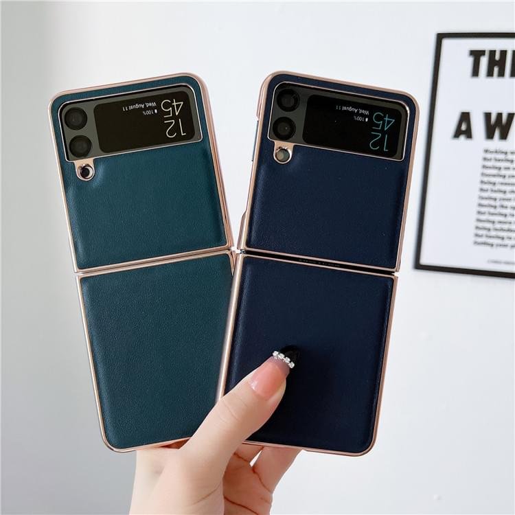 New luxury Premium Electroplated Eolden Shockproof Fashion Case Cover For Samsung Galaxy Z Flip Series - Image 2