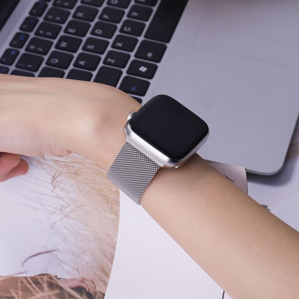 Milanese Magnetic Loop Strap bracelet Band For iWatch Series - Image 5