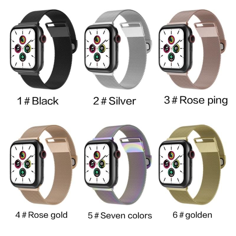 Milanese Magnetic Loop Strap bracelet Band For iWatch Series - Image 8