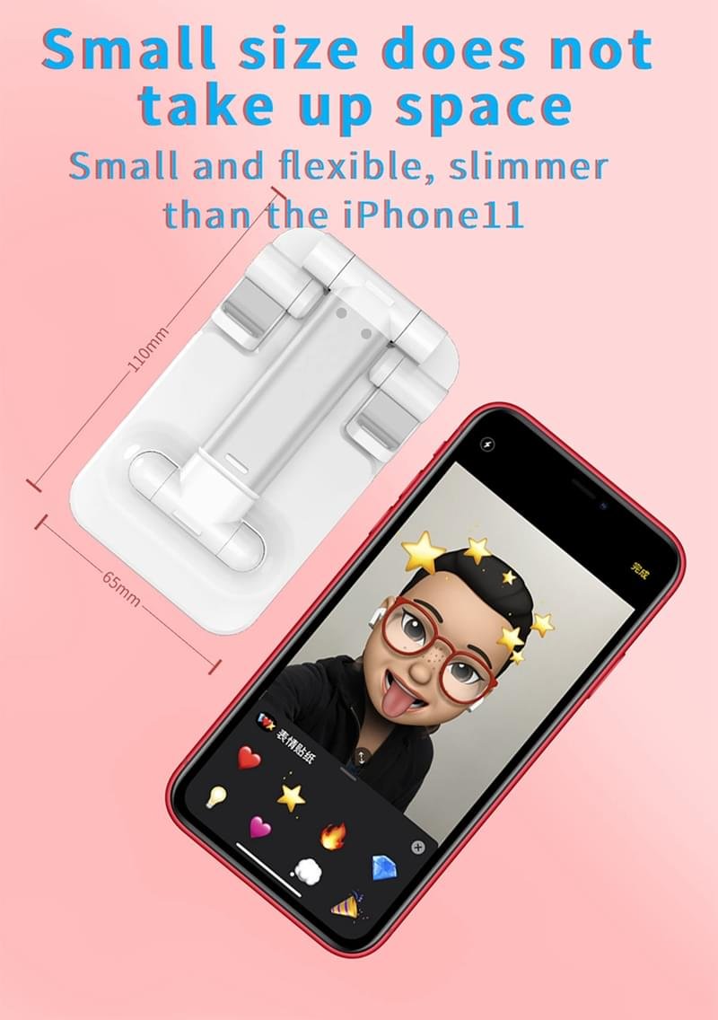 Luxury Premium Portable Desktop Folding Lifting Bracket Mobile Phone Stand Table - Image 10