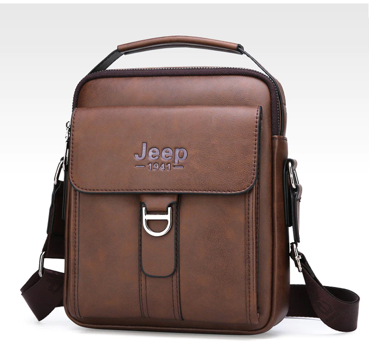 Luxury Brand Vintage Leather Messenger Shoulder Bag - Image 10