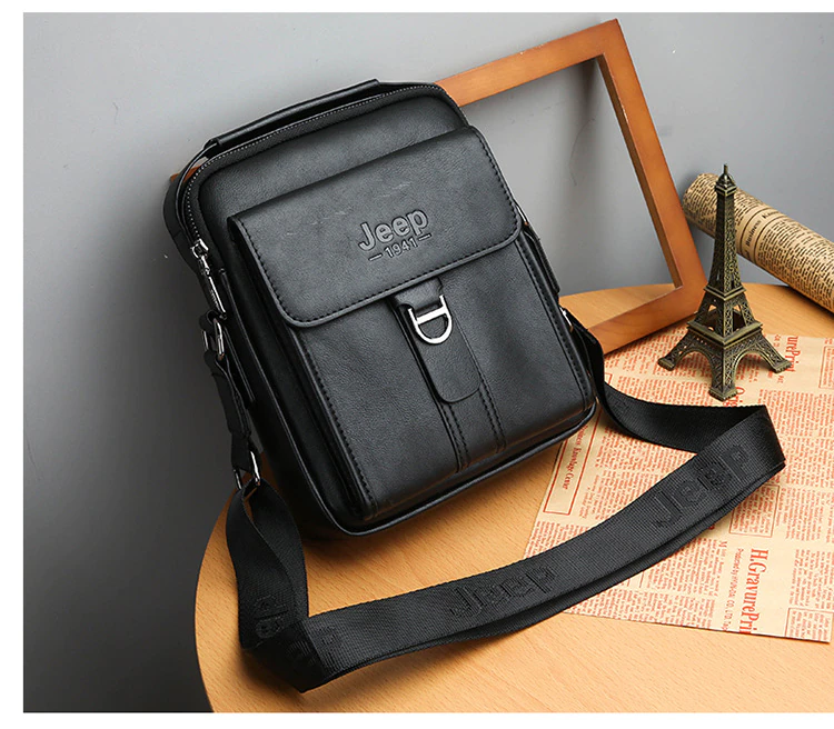 Luxury Brand Vintage Leather Messenger Shoulder Bag - Image 14