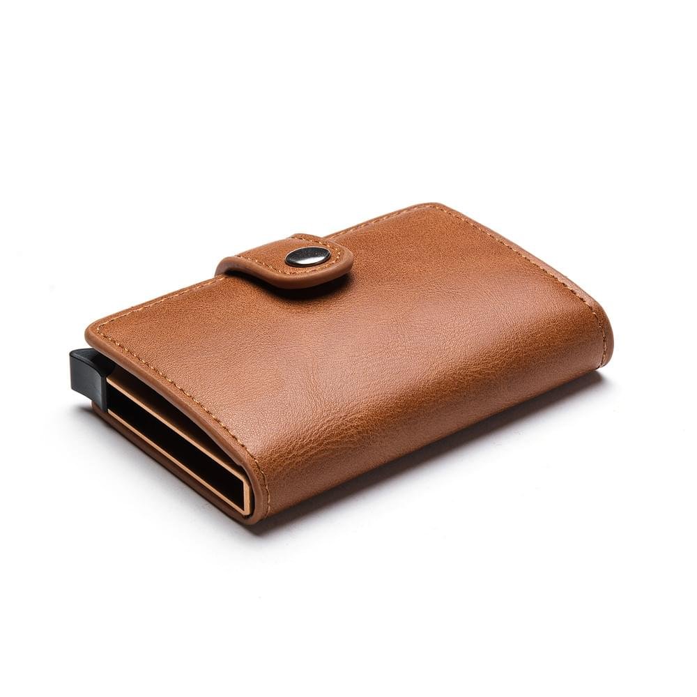 New Rfid Blocking Carbon Fiber Vintage Leather Card Holder Wallet - Image 18