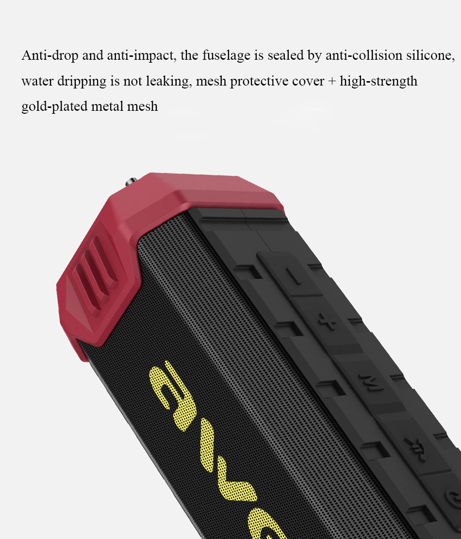 AWEI Y280 Waterproof Bluetooth Portable Outdoor wireless speaker Audio StereoTrack Sound box - Image 22