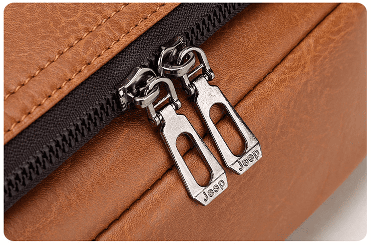 JEEP BULUO Waterproof Retro PU Leather Business Laptop Bag - Image 3