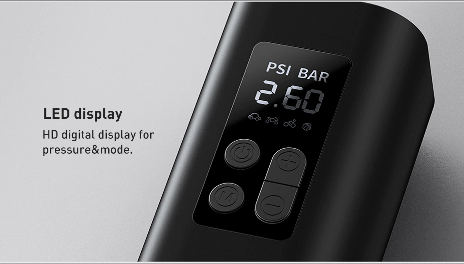 Baseus Mini Car Air Compressor 12V 150PSI Portable Car Tire Inflator Smart Digital Inflatable Pump - Image 18