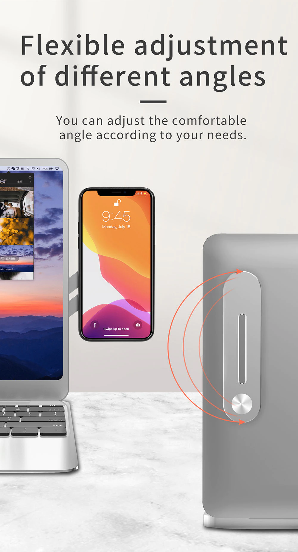 Magnetic Mount Universal Extension Laptop Stand For Mobile Phones - Image 25